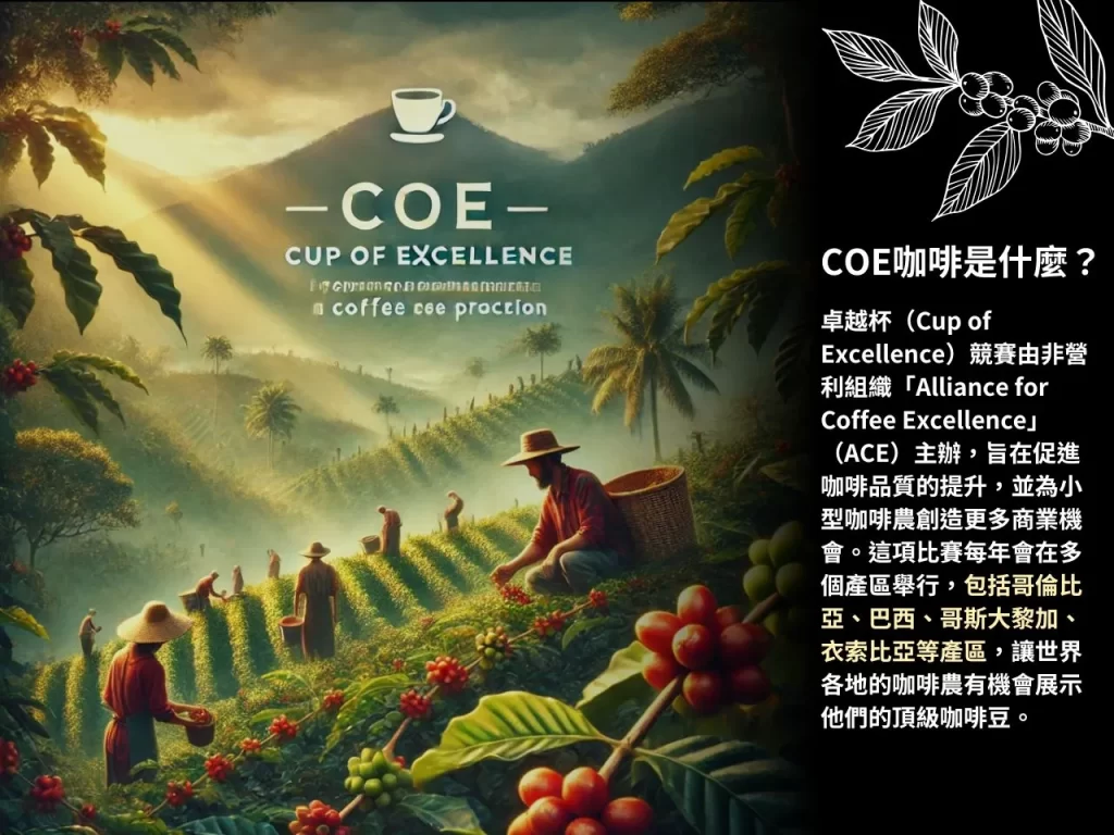 COE咖啡 卓越杯 COE競賽 COE咖啡豆 COE咖啡是什麼
