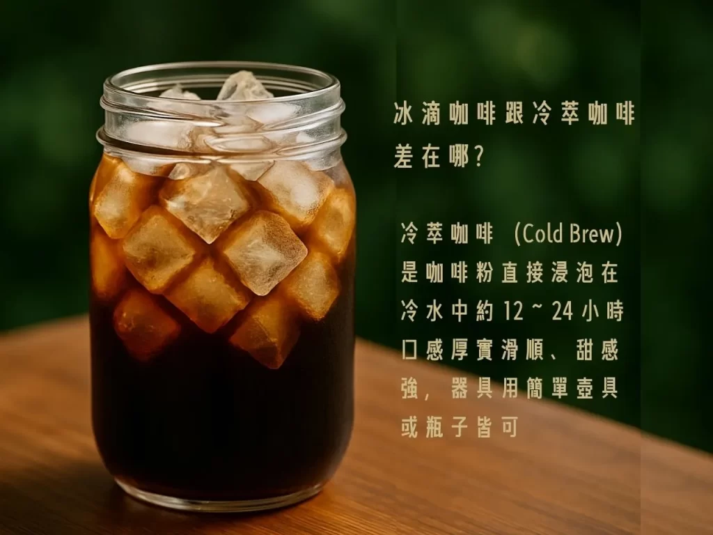 冰滴咖啡 冷萃咖啡 冰滴咖啡是什麼 咖啡豆 咖啡