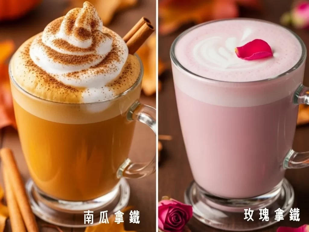 拿鐵咖啡 香草拿鐵 燕麥奶拿鐵 榛果拿鐵 玫瑰拿鐵 拿鐵熱量