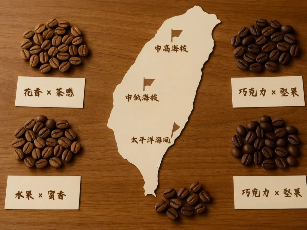 台灣咖啡產區 台灣本土咖啡品牌 台灣咖啡豆冠軍 台灣咖啡品種 台灣咖啡豆特色
