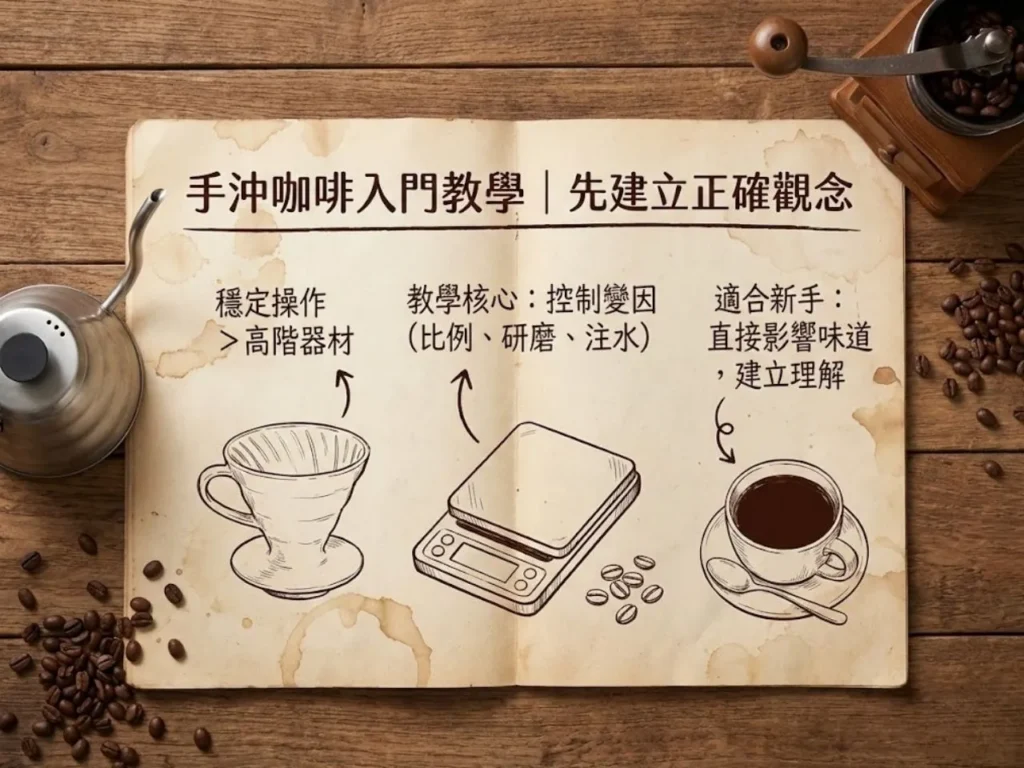 手沖咖啡入門 手沖咖啡注水技巧 手沖咖啡教學 手沖咖啡比例表 手冲咖啡器具
