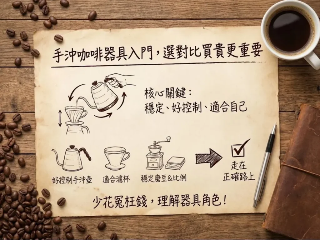 手沖咖啡器具入門 手沖咖啡器具介紹 手沖壺推薦 咖啡濾杯推薦 手沖咖啡器具專賣店
