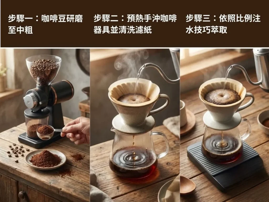 手沖咖啡器具 手沖咖啡比例 手沖咖啡注水技巧 手沖咖啡豆 手沖咖啡教學

