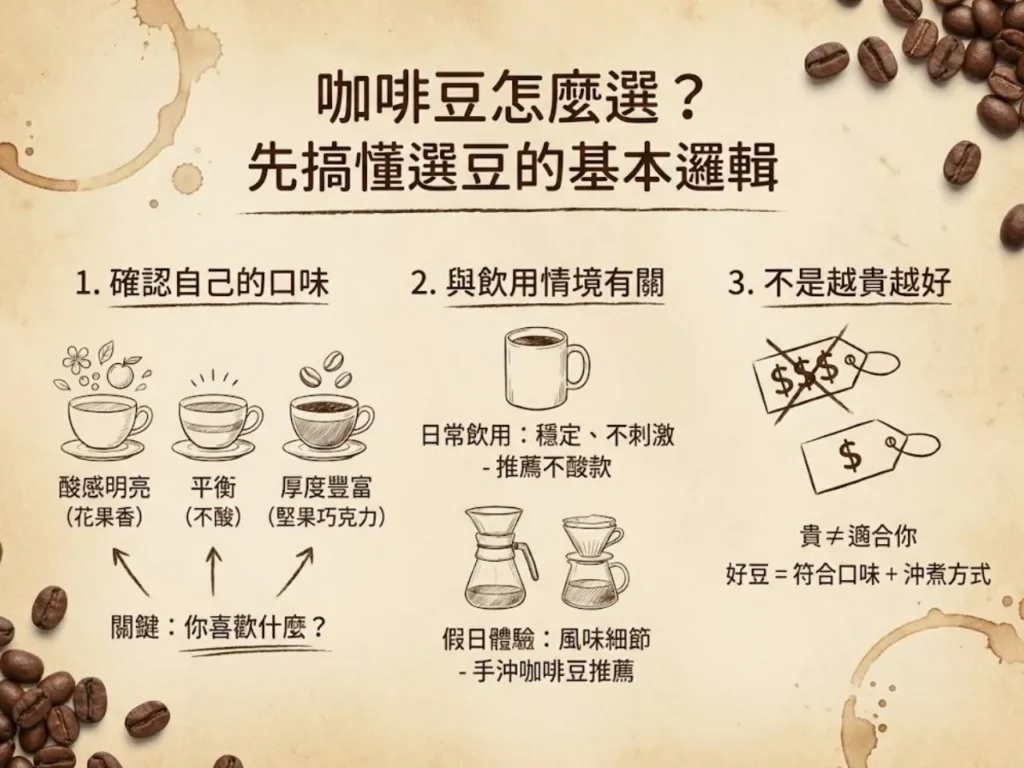 咖啡豆怎麼選 咖啡豆哪裡買 咖啡豆種類 咖啡豆推薦不酸 手沖咖啡豆推薦

