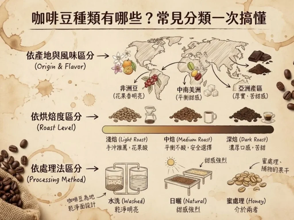 咖啡豆怎麼選 咖啡豆哪裡買 咖啡豆種類 咖啡豆推薦不酸 手沖咖啡豆推薦
