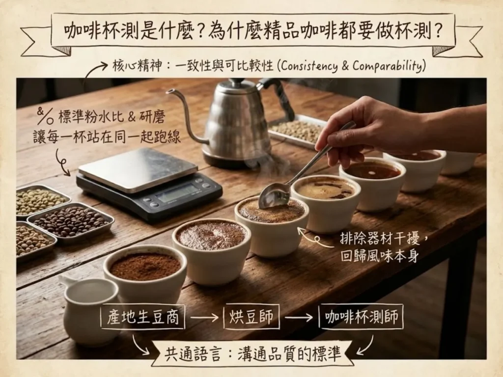 咖啡杯測是什麼 咖啡杯測流程 咖啡杯測表 杯測粉水比 咖啡杯測師 杯測比賽規則 咖啡酸度表 咖啡杯測課程 Sca杯測流程 咖啡杯測比賽