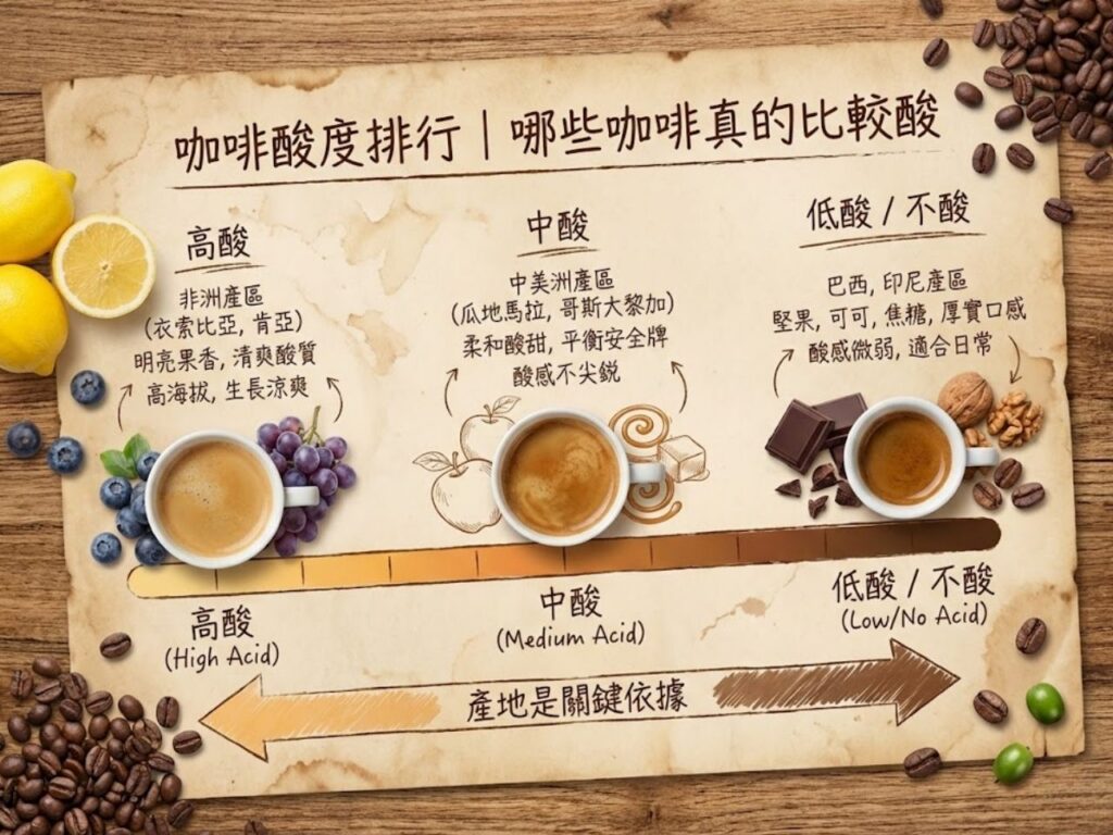咖啡酸味從哪裡來 咖啡酸好還是不酸好 咖啡酸度排行 咖啡變酸可以喝嗎 咖啡酸的原因 咖啡太酸怎麼辦