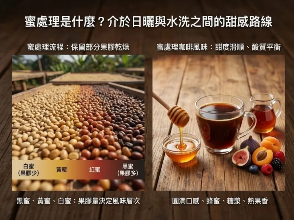 咖啡處理法 日曬水洗差別 日曬水洗蜜處理 日曬水洗風味差別 厭氧發酵咖啡
