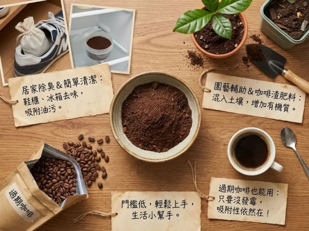 咖啡渣用途 咖啡渣如何乾燥 咖啡渣如何保存 咖啡渣肥料 過期咖啡 咖啡渣發酵方法 咖啡渣堆肥缺點 咖啡渣肥料製作 咖啡粉肥料 過期咖啡粉用途
