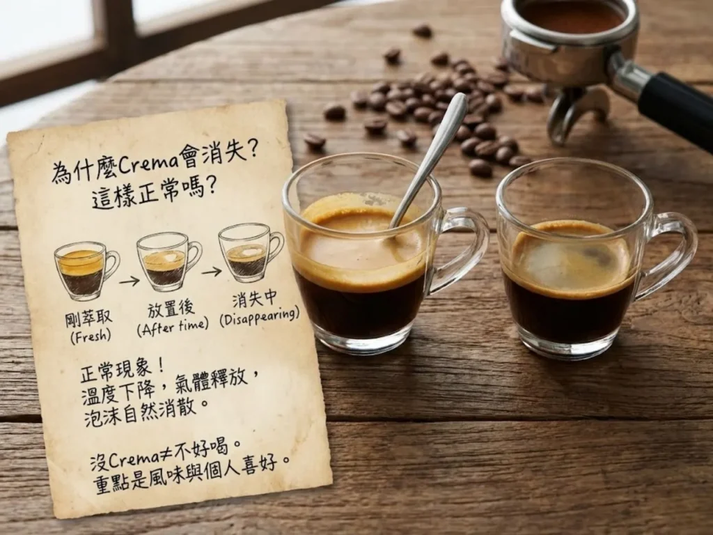 義式咖啡油脂 Crema是什麼 義式咖啡Crema 咖啡油脂 Espresso Crema Crema厚度 Crema代表什麼 義式咖啡好不好喝 Crema消失原因 義式咖啡豆推薦