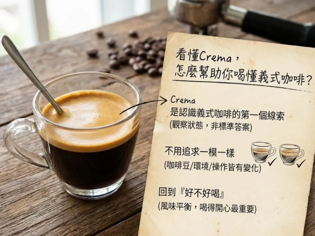 義式咖啡油脂 Crema是什麼 義式咖啡Crema 咖啡油脂 Espresso Crema Crema厚度 Crema代表什麼 義式咖啡好不好喝 Crema消失原因 義式咖啡豆推薦