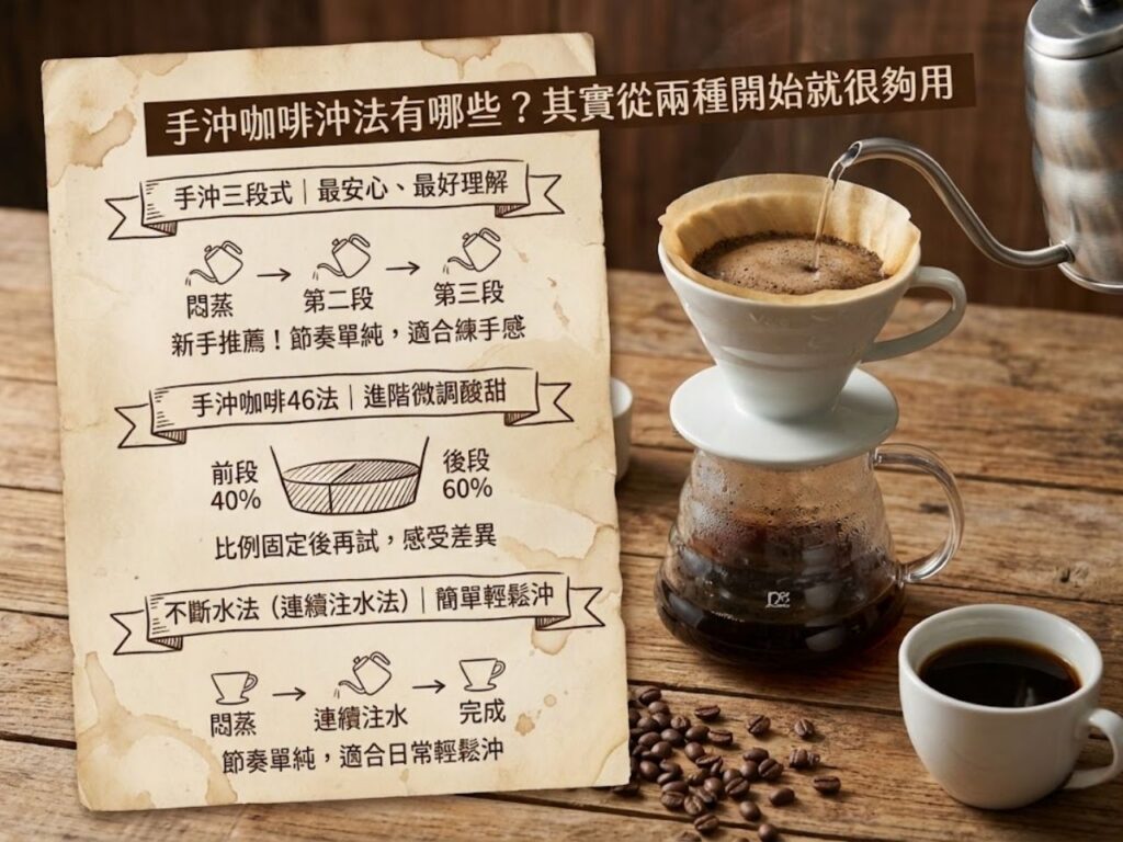手沖咖啡沖法 手沖咖啡一人份量 手沖三段式 手沖咖啡46法 手沖咖啡粉水比例 手沖咖啡入門 手沖咖啡注水技巧 手沖咖啡教學 手沖咖啡比例表 手冲咖啡器具
